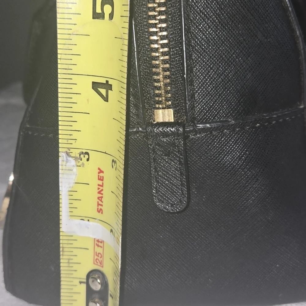 Michael Kors Black Satchel with Gold Accents